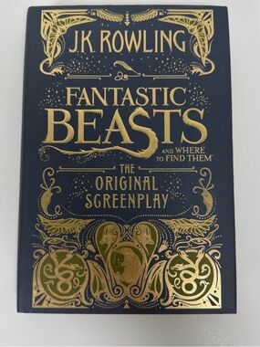 J.K. Rowling Fantastic Beasts Original Screenplay - Navy & Gold